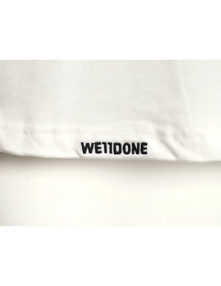 WE11 DONE Pearl Lettering Long Sleeve T-shirt,All order with free shipping We11done
