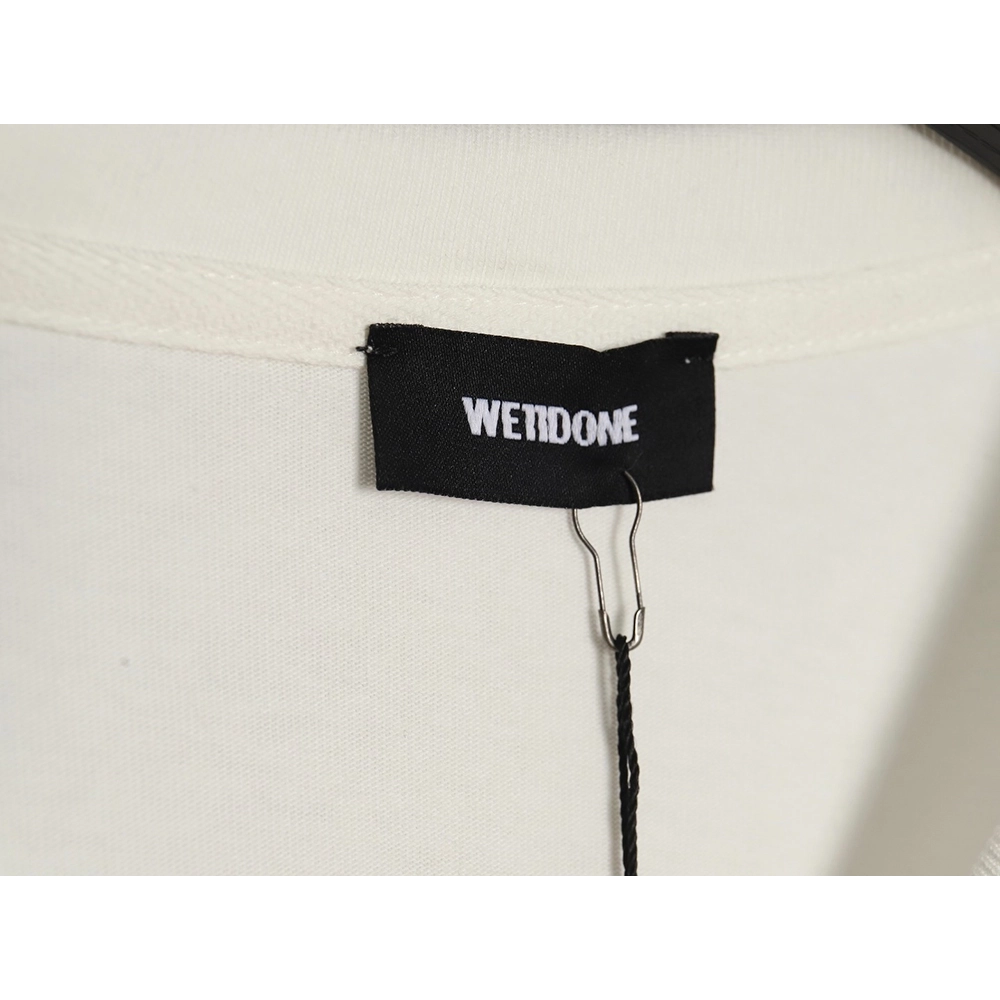 WE11 DONE Pearl Lettering Long Sleeve T-shirt,All order with free shipping We11done