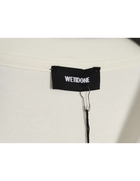 WE11 DONE Pearl Lettering Long Sleeve T-shirt,All order with free shipping We11done