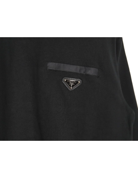 Prada pocket triangle metal logo long sleeve T-shirt TSK1,All order with free shipping Prada