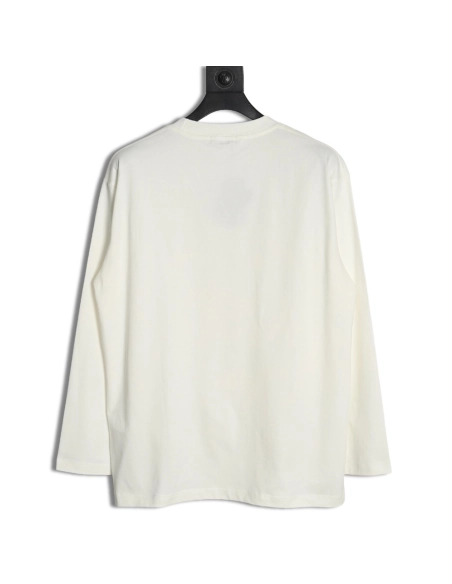 Prada pocket triangle metal logo long sleeve T-shirt,All order with free shipping Prada