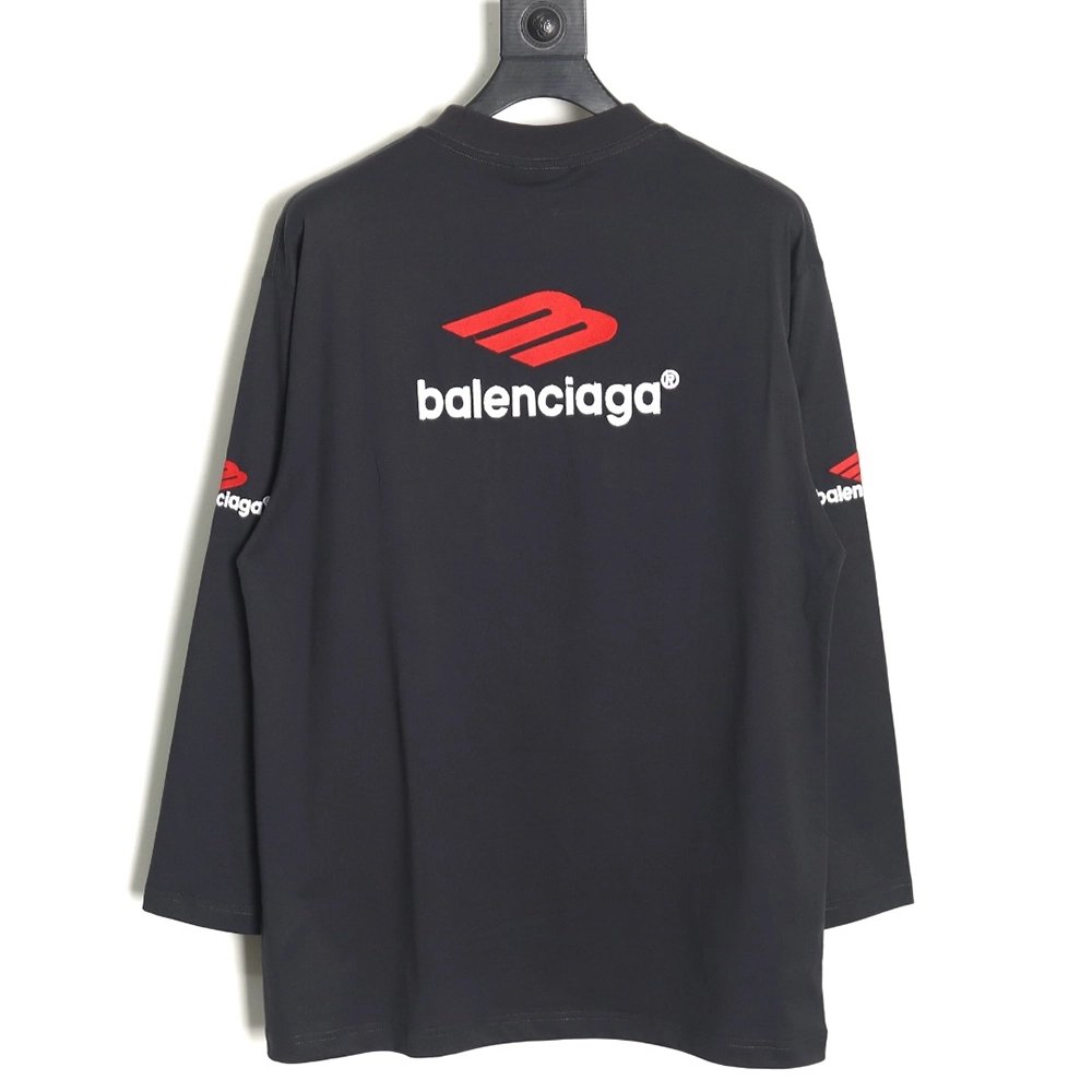Balenciaga 3B embroidered logo long-sleeved T-shirt TSK1,All order with free shipping Balenciaga