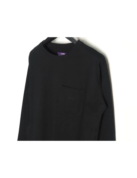 The North Face Purple Logo Embroidered Long Sleeve T-Shirt TSK2,All order with free shipping The North Face