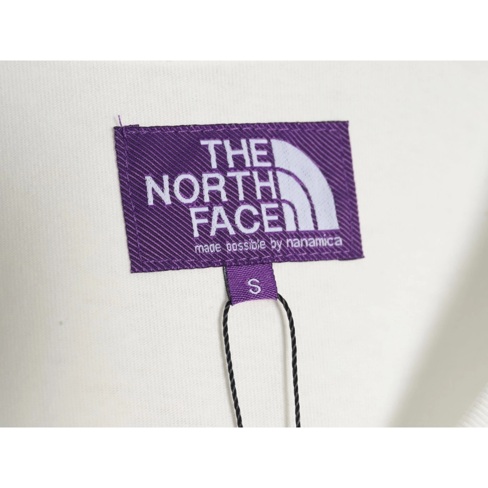 The North Face Purple Logo Embroidered Long Sleeve T-Shirt,All order with free shipping The North Face