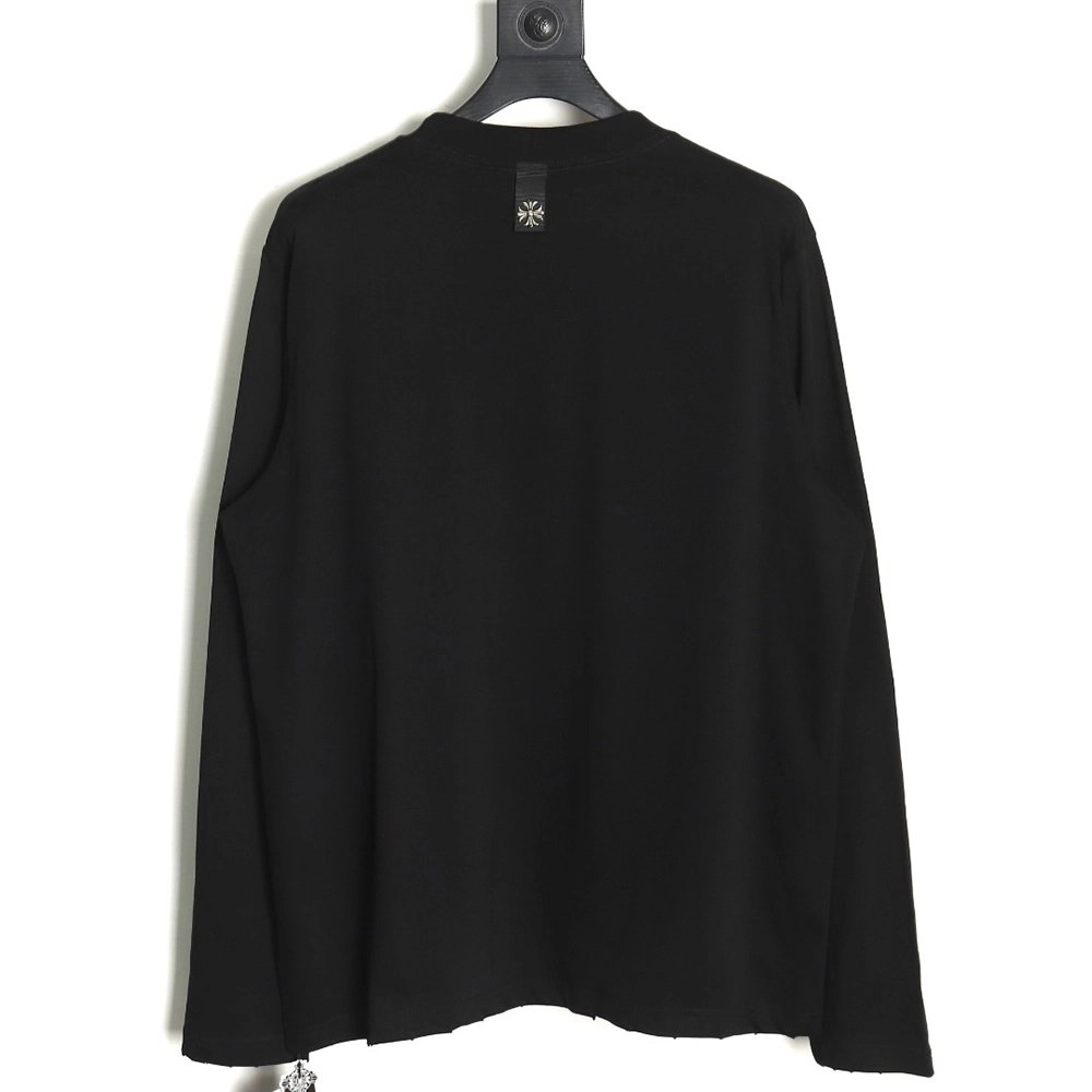 Chrome hearts hardware cross pendant long-sleeved T-shirt TSK2,All order with free shipping Chrome Hearts with free shipping
