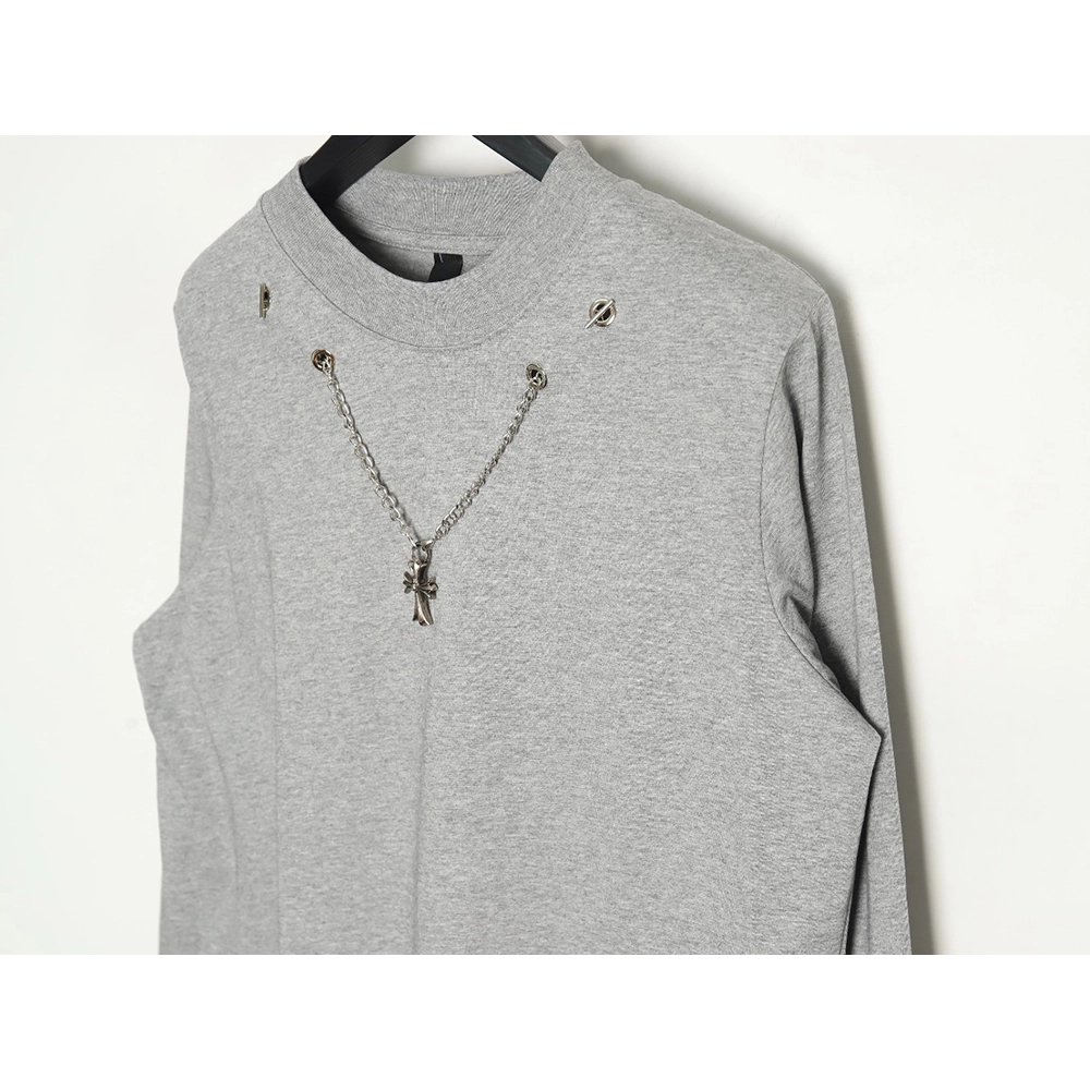 Chrome hearts hardware cross pendant long-sleeved T-shirt TSK1,All order with free shipping Chrome Hearts with free shipping