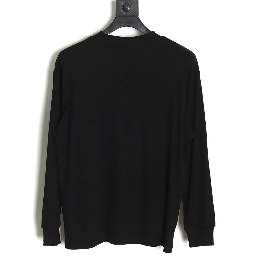 Loewe embroidered logo waffle long-sleeved T-shirt TSK1,All order with free shipping Loewe