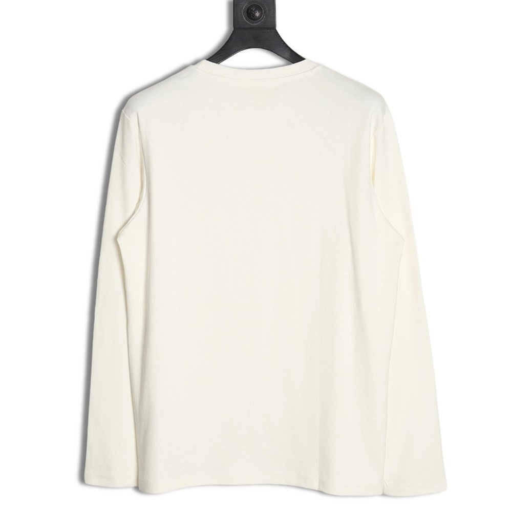 Ami small heart logo embroidered long sleeve T-shirt,All order with free shipping Ami