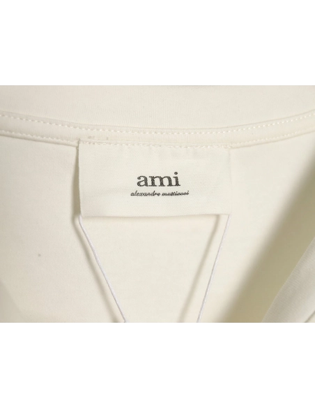 Ami small heart logo embroidered long sleeve T-shirt,All order with free shipping Ami