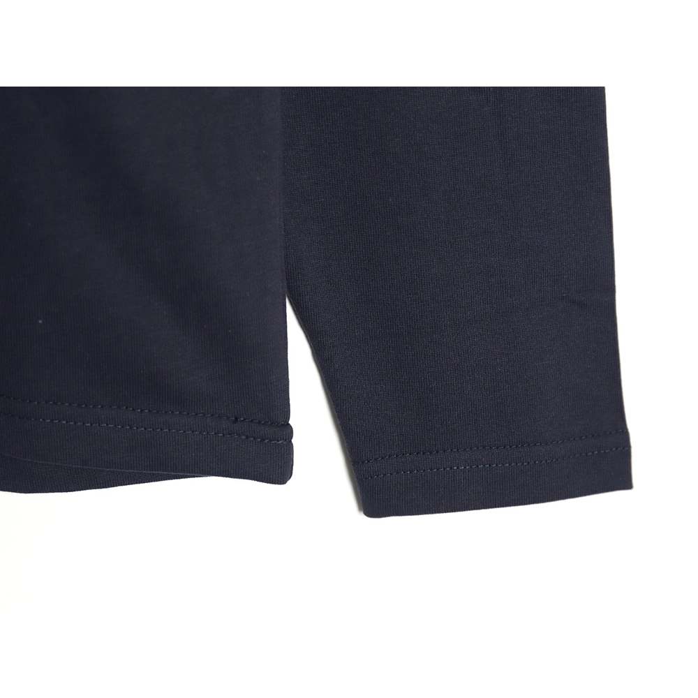 Miu Miu long-sleeved T-shirt with gold logo embroidery,All order with free shipping Miu Miu