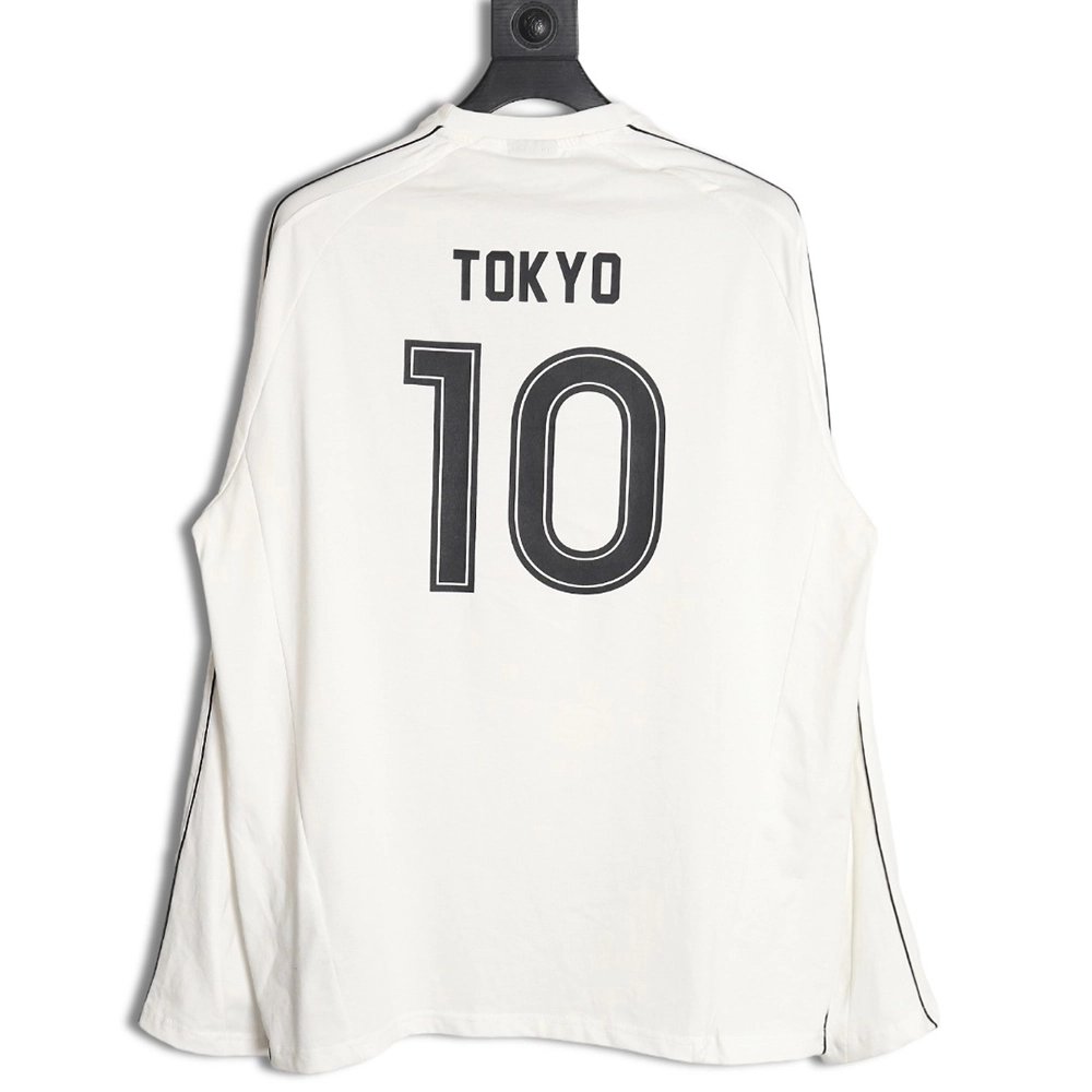 Balenciaga 24SS embroidered long-sleeved T-shirt,All order with free shipping Balenciaga