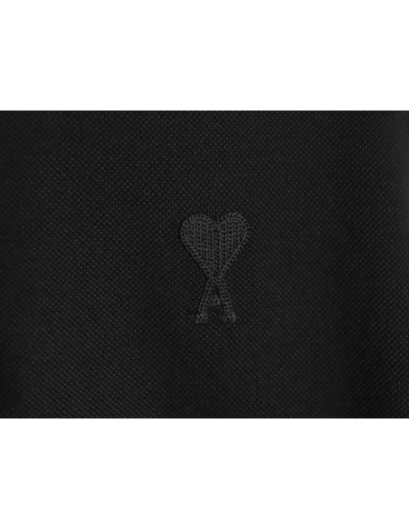 Ami Paris Love Ribbon Lapel Long Sleeve T-shirt TSK1,All order with free shipping Ami