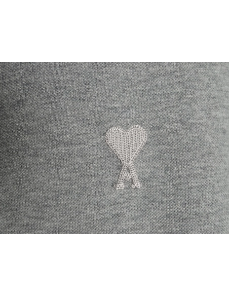 Ami Paris Love Ribbon Lapel Long Sleeve T-shirt,All order with free shipping Ami