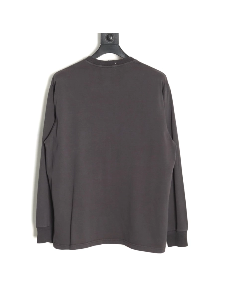 Bape small logo embroidered long sleeve T-shirt TSK1,All order with free shipping Bape