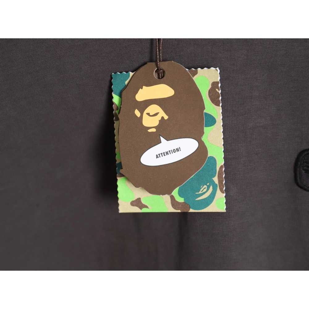 Bape small logo embroidered long sleeve T-shirt TSK1,All order with free shipping Bape