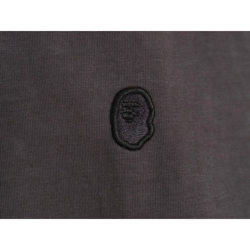 Bape small logo embroidered long sleeve T-shirt TSK1,All order with free shipping Bape