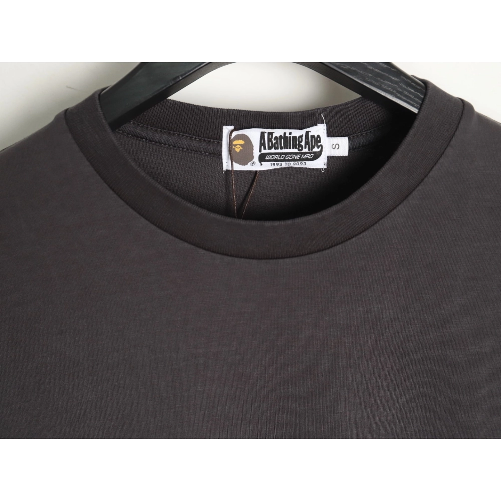 Bape small logo embroidered long sleeve T-shirt TSK1,All order with free shipping Bape