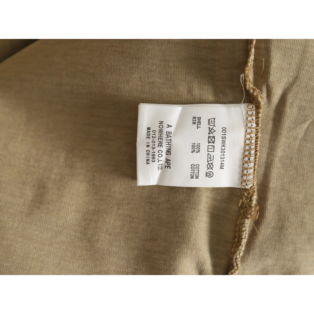 Bape small logo embroidered long sleeve T-shirt,All order with free shipping Bape