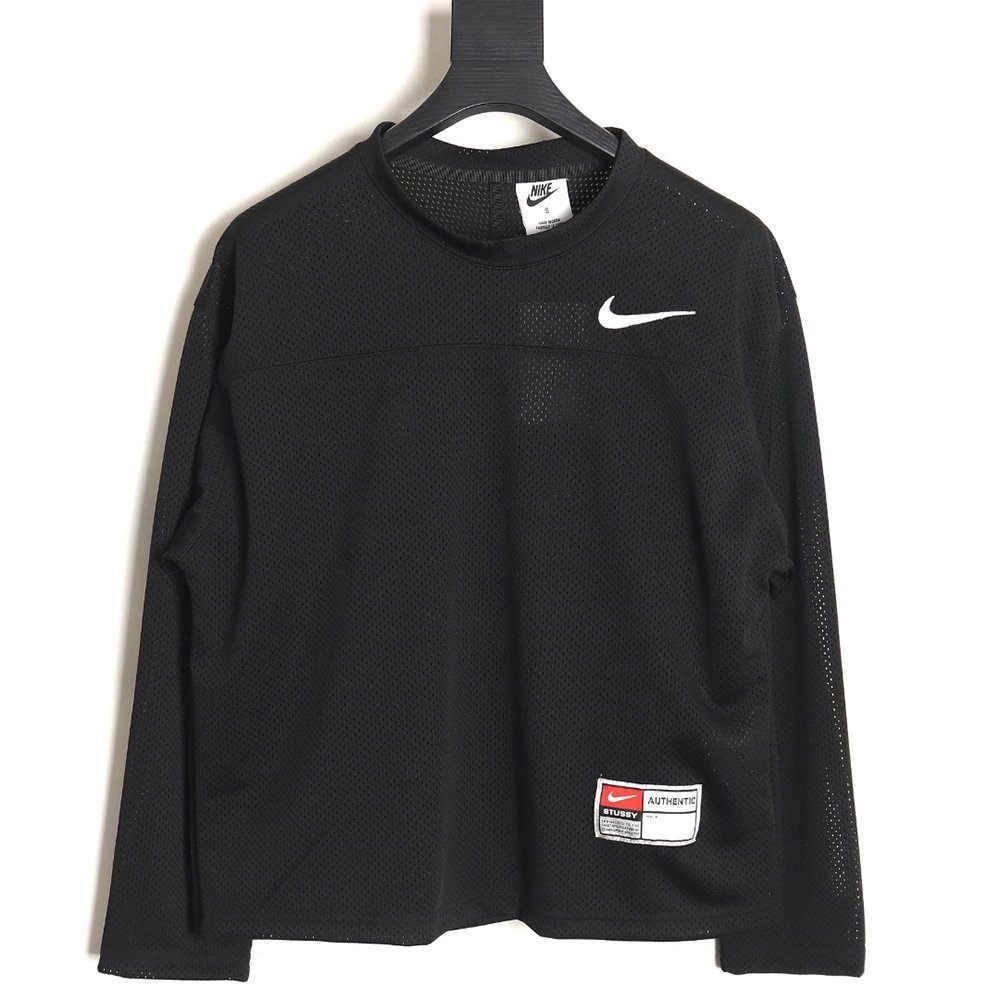 Stussy NIKE joint 24SS mesh long-sleeved T-shirt TSK2,All order with free shipping Stussy
