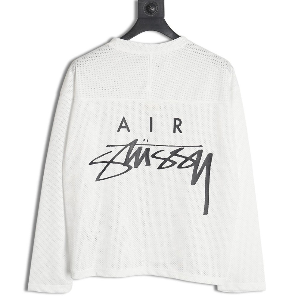 Stussy NIKE joint 24SS mesh long-sleeved T-shirt TSK1,All order with free shipping Stussy