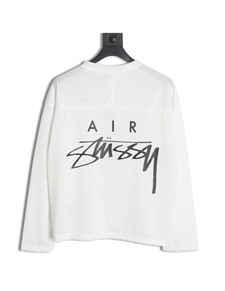 Stussy NIKE joint 24SS mesh long-sleeved T-shirt TSK1,All order with free shipping Stussy