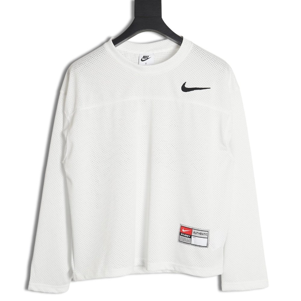 Stussy NIKE joint 24SS mesh long-sleeved T-shirt TSK1,All order with free shipping Stussy