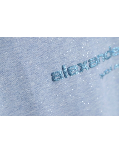 Discount Alexander Wang 23FW glitter long-sleeved T-shirt,All order with free shipping Discount Alexander Wang