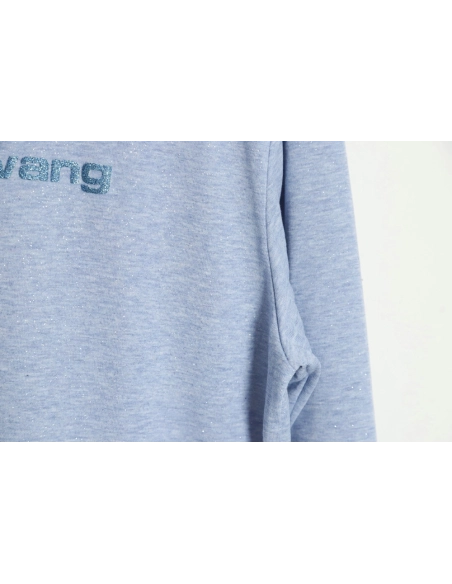 Discount Alexander Wang 23FW glitter long-sleeved T-shirt,All order with free shipping Discount Alexander Wang