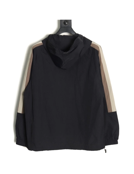 Balenciaga Zippered Logo Embroidered Long Sleeve Jacket TSK1,Balenciaga Jacket,Jacket,APPAREL