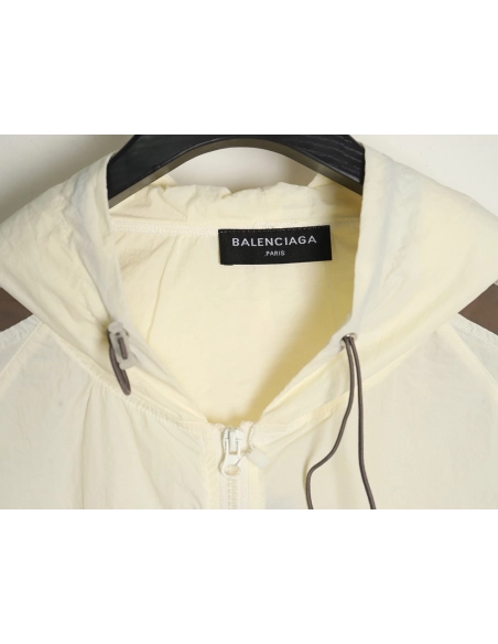 Balenciaga Zippered Logo Embroidered Long Sleeve Jacket,Balenciaga Jacket,Jacket,APPAREL