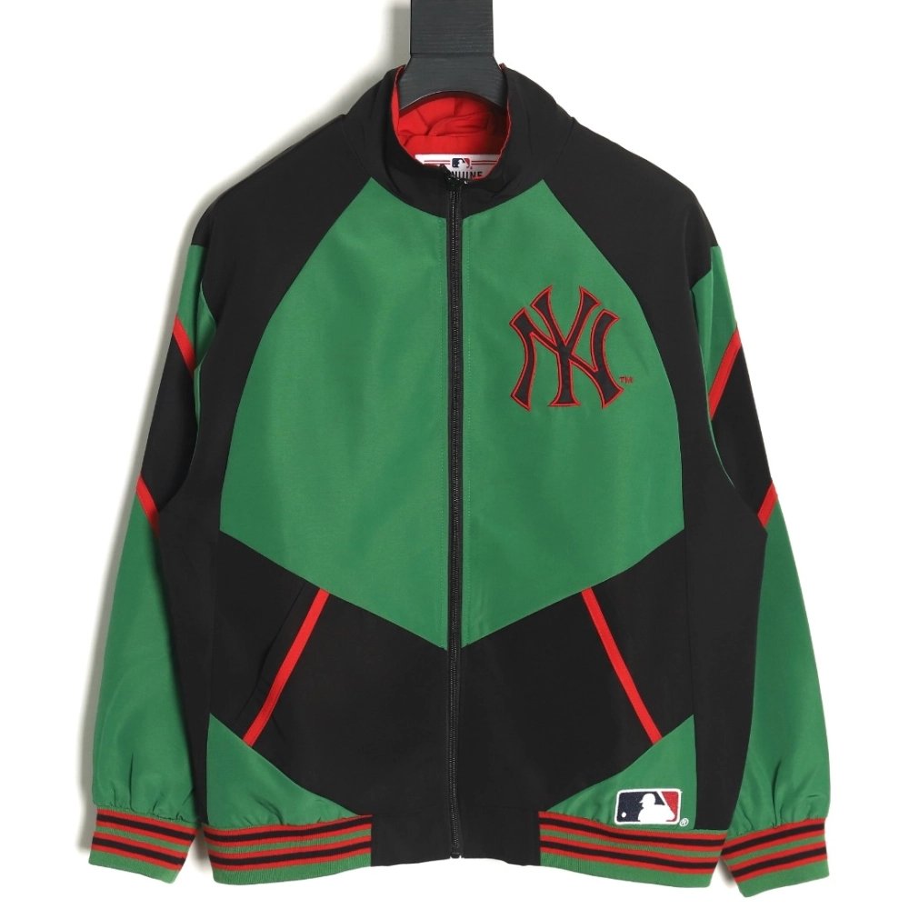 MLB Supreme cobrand Colorblock Jacket TSK1,MLB Jacket,Jacket,APPAREL