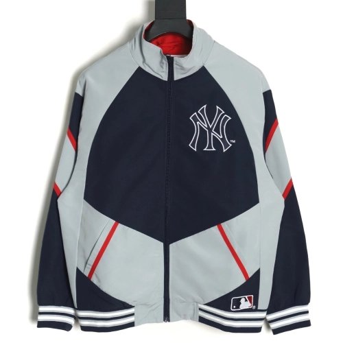 MLB Supreme cobrand Colorblock Jacket,MLB Jacket,Jacket,APPAREL