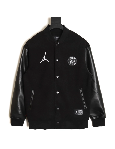 Air Jordan x Paris SaintGermain wool baseball jacket,Air Jordan Jacket,Jacket,APPAREL