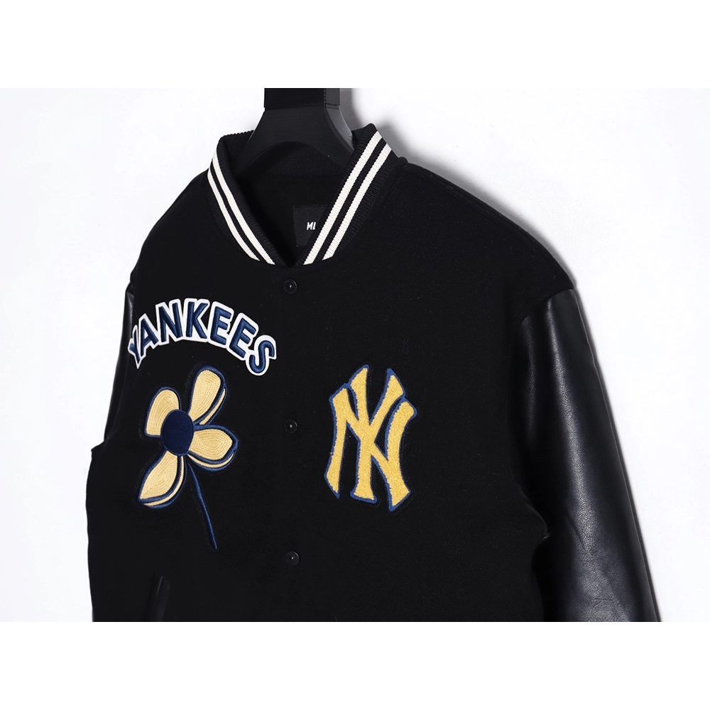 MLB logo embroidered vintage baseball jacket,MLB Jacket,Jacket,APPAREL