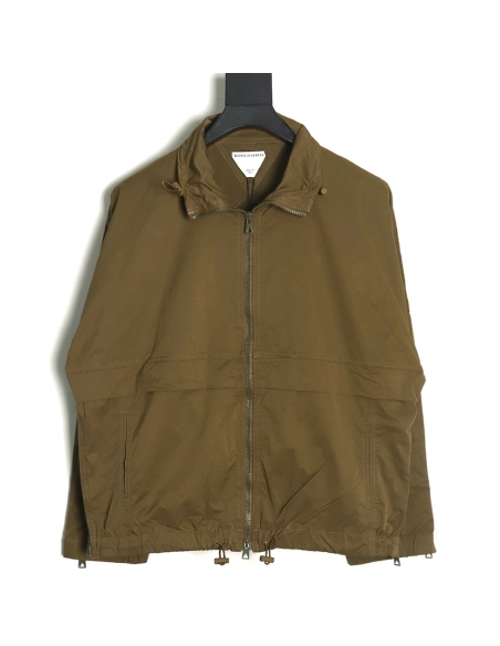 Bottega Veneta Nylon Stand Collar Jacket,Bottega Veneta Jacket,Jacket,APPAREL