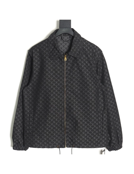 Louis Vuitton All Over Print Jacquard Coat Casual Jacket,Louis Vuitton Jacket,Jacket,APPAREL