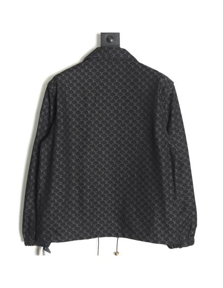 Louis Vuitton All Over Print Jacquard Coat Casual Jacket,Louis Vuitton Jacket,Jacket,APPAREL
