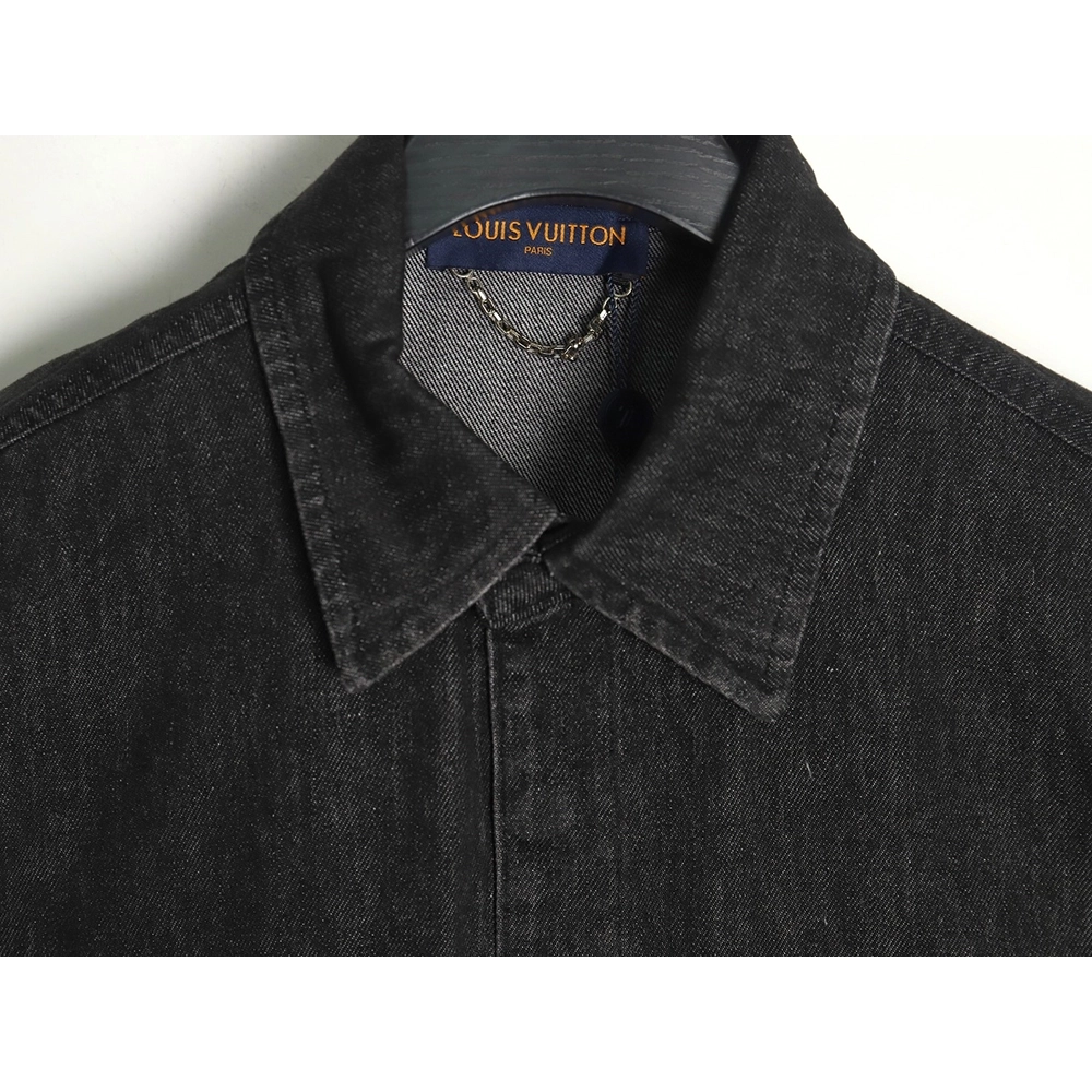 Louis vuitton pocket embossed denim jacket shirt,Louis Vuitton Jacket,Jacket,APPAREL