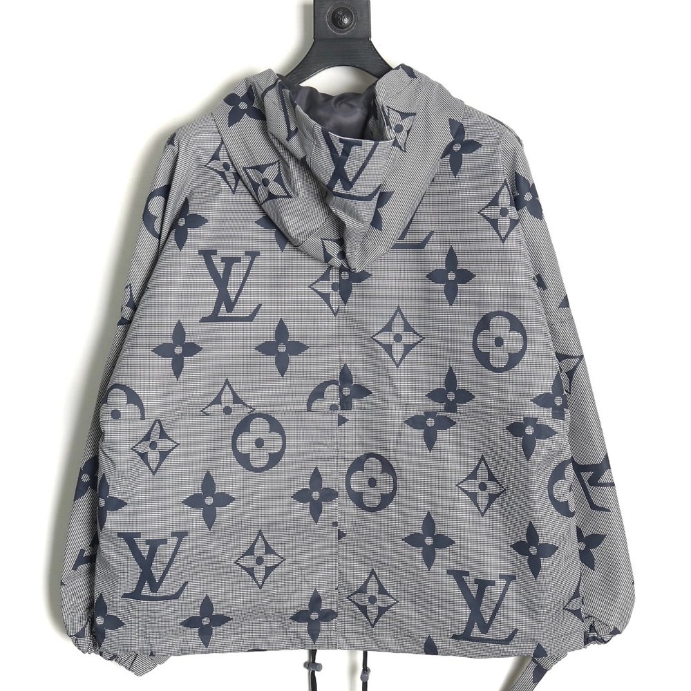 Louis vuitton monogram full print trench coat zipper jacket,Louis Vuitton Jacket,Jacket,APPAREL