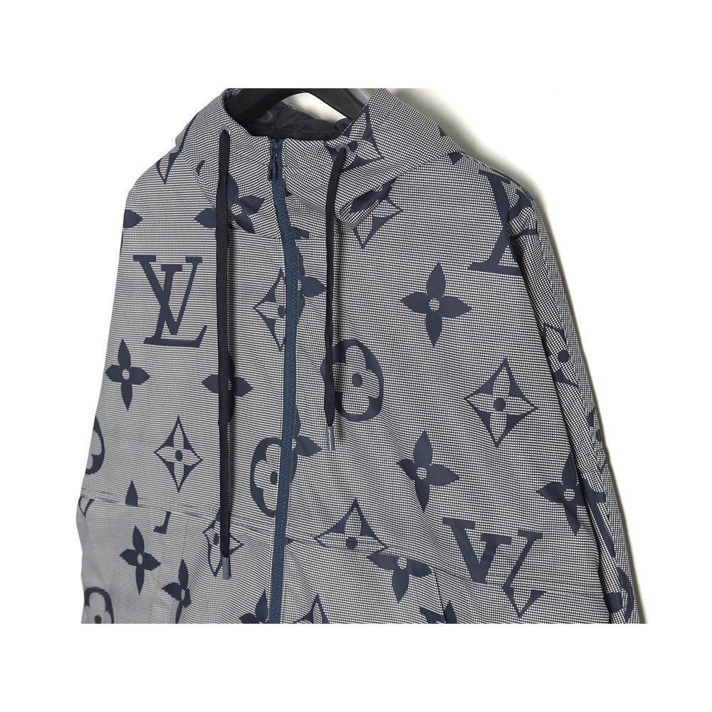 Louis vuitton monogram full print trench coat zipper jacket,Louis Vuitton Jacket,Jacket,APPAREL