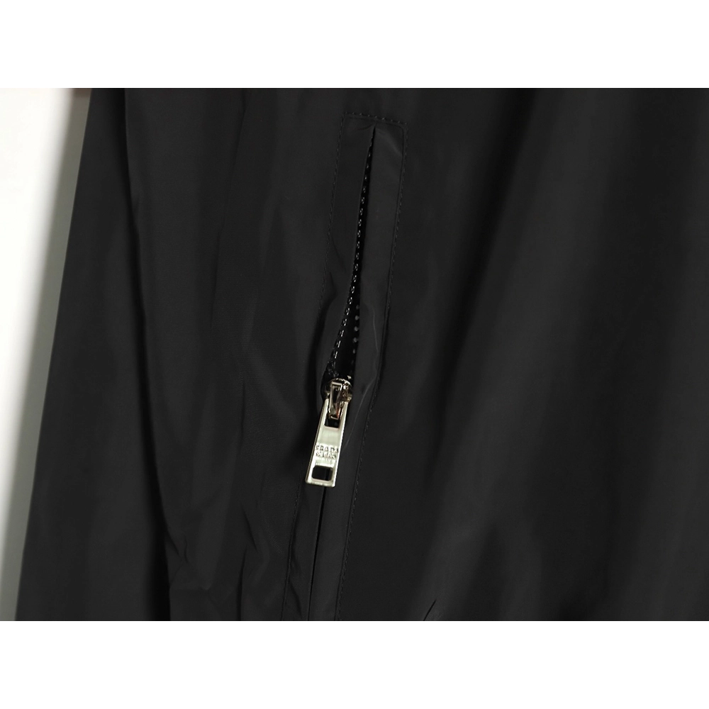 Prada Embroidered Logo ZipUp Jacket TSK1,Prada Jacket,Jacket,APPAREL