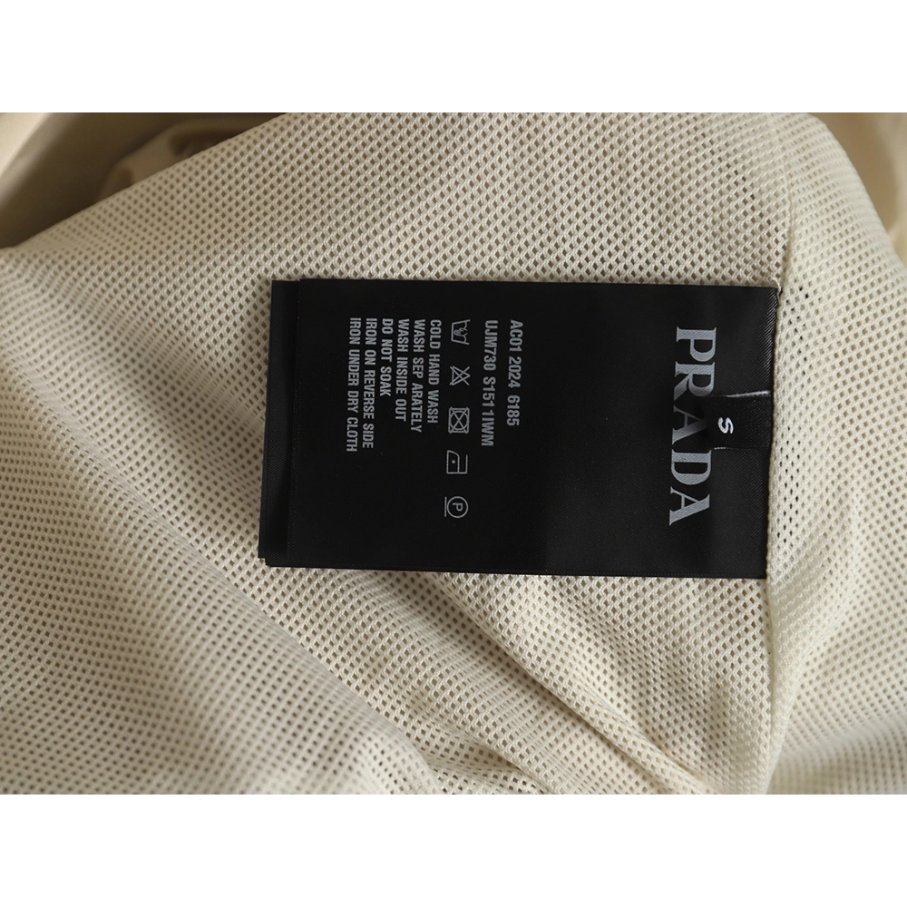 Prada Embroidered Logo ZipUp Jacket,Prada Jacket,Jacket,APPAREL