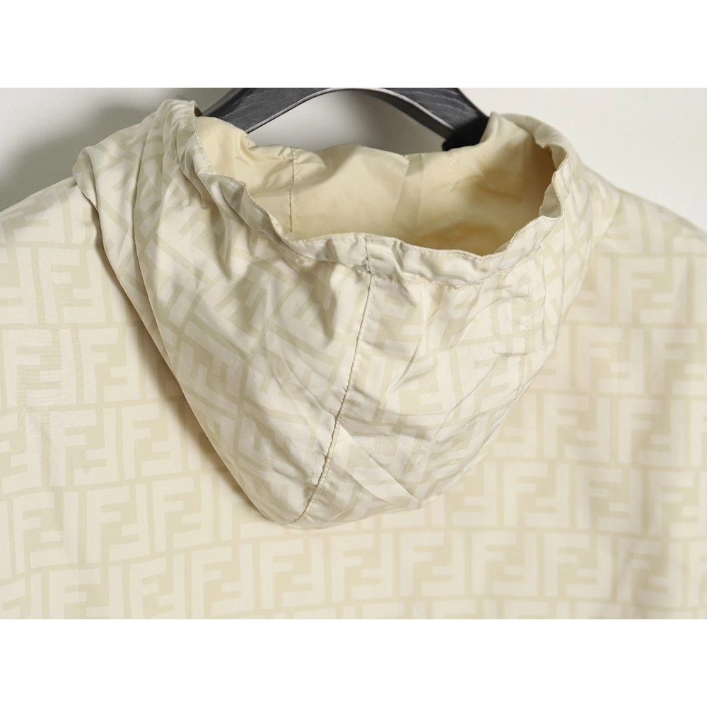Fendi FF reversible nylon jacket with hood,Fendi Jacket,Jacket,APPAREL