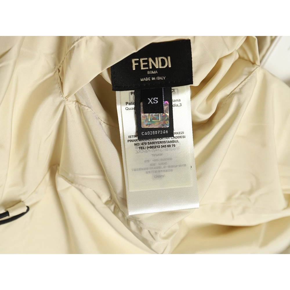 Fendi FF reversible nylon jacket with hood,Fendi Jacket,Jacket,APPAREL