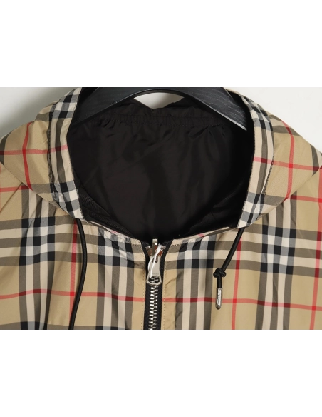 Burberry patchwork small check doublefaced jacket,Burberry Jacket,Jacket,APPAREL