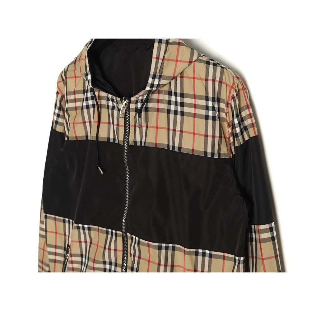 Burberry patchwork small check doublefaced jacket,Burberry Jacket,Jacket,APPAREL