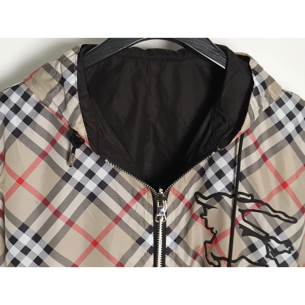 Burberry Check Warhorse Double Face Jacket TSK2,Burberry Jacket,Jacket,APPAREL
