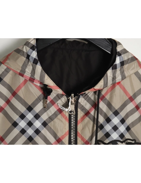 Burberry Check Warhorse Double Face Jacket TSK2,Burberry Jacket,Jacket,APPAREL