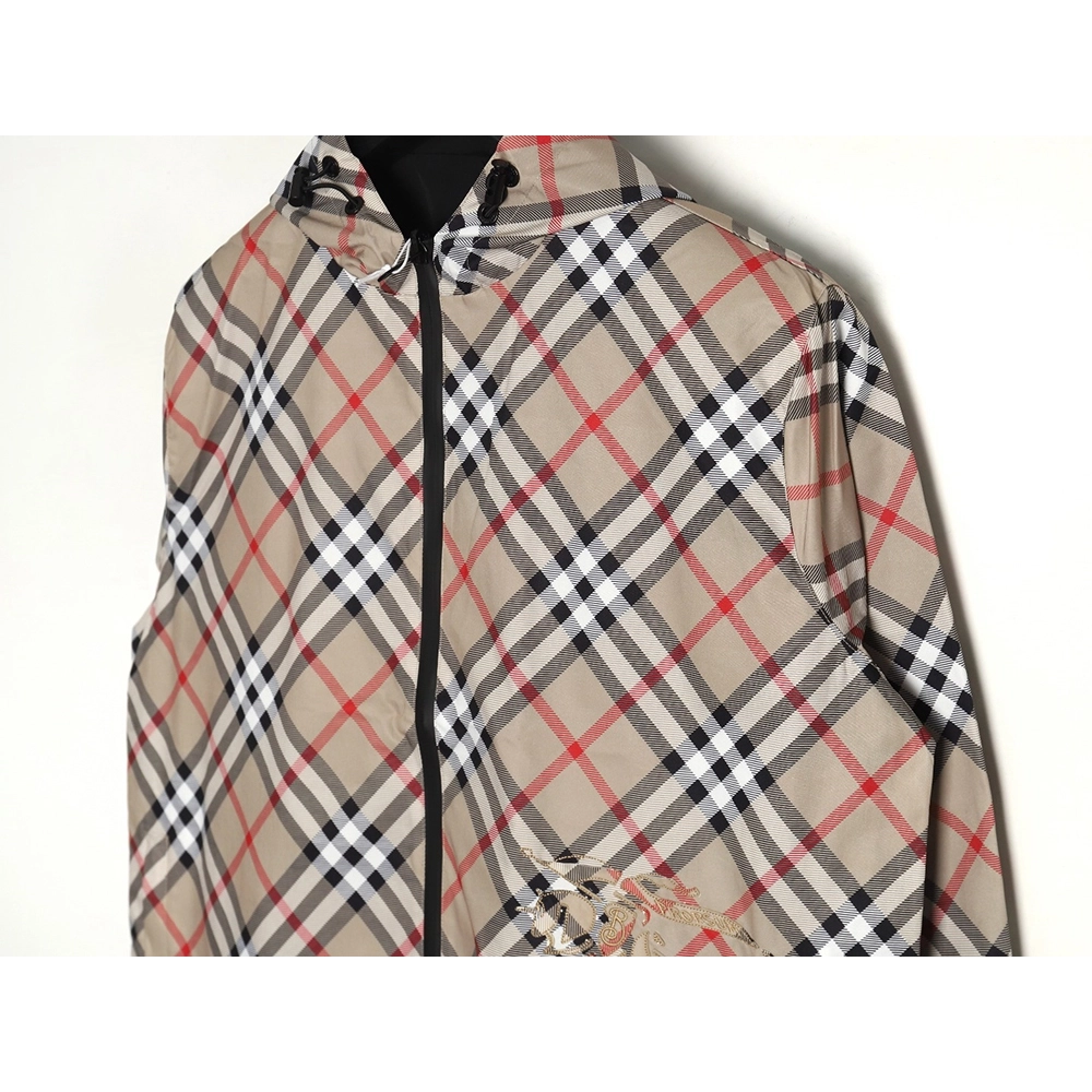 Burberry Check Warhorse Double Face Jacket TSK1,Burberry Jacket,Jacket,APPAREL
