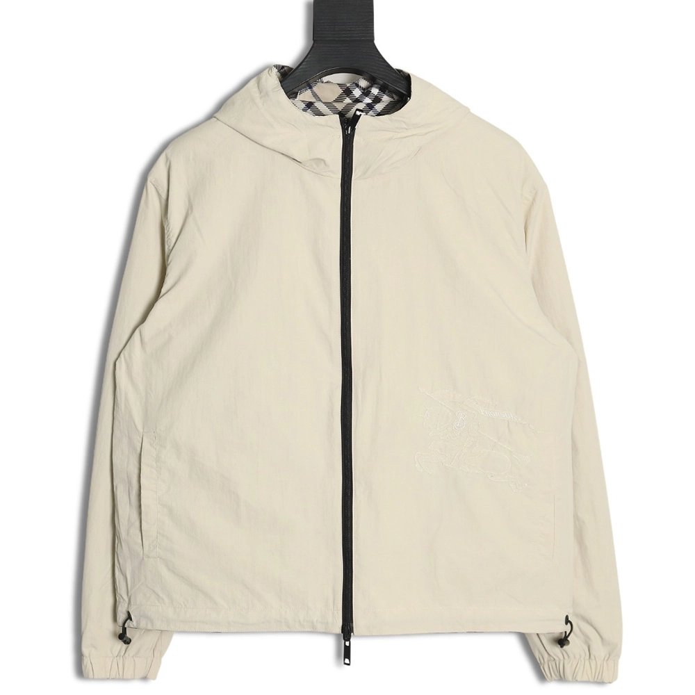 Burberry Check Warhorse Double Face Jacket,Burberry Jacket,Jacket,APPAREL